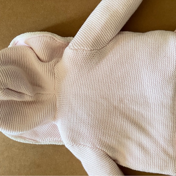 Carter's Pink Hooded Sherpa-Lined Baby Jacket with Knit Exterior - Picture 3 of 3